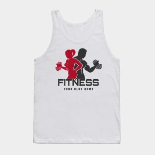 Fitness Club logo Tank Top